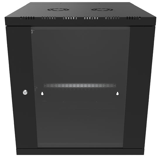 Canovate Wandmontiert Rack-Schrank 6U 60x65cm Schwarz WS3D-9-066HA