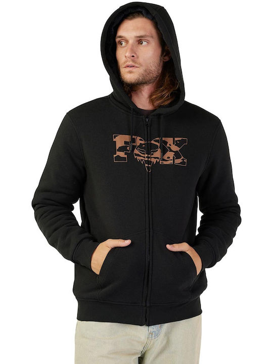 Cienega Sasquatch Ανδρική Ζακέτα Fleece με Κουκούλα Μαύρη