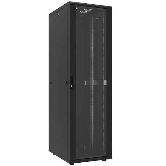 Canovate Επιδαπέδια Καμπίνα Rack 42U 80x80cm Μαύρο CSN-9-4288F