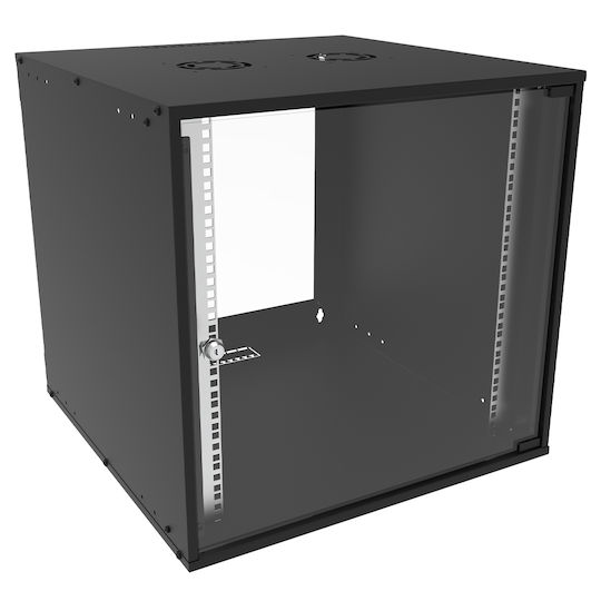 Canovate Επιτοίχια Καμπίνα Rack 12U 60x60cm Μαύρο WC1S-9-1266A