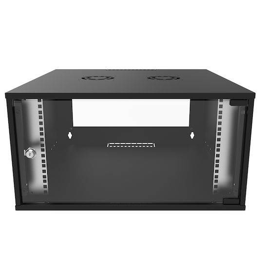 Canovate Επιτοίχια Καμπίνα Rack 6U 60x60cm Μαύρο WC1S-9-0666A