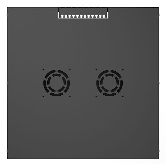 Canovate Επιτοίχια Καμπίνα Rack 6U 60x60cm Μαύρο WC1S-9-0666A