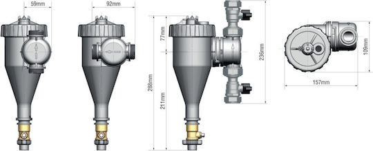 Fernox TF1 Filtru magnetic pentru cazan