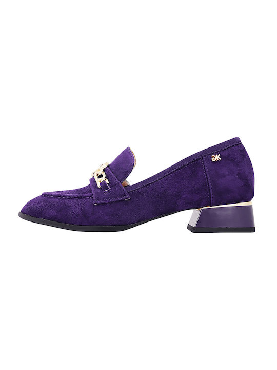 Gianna Kazakou Malen Suede Pantofi cu toc Violet