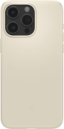 Spigen Thin Fit Umschlag Rückseite Silikon 1.55mm Mute Beige (iPhone 15 Pro)