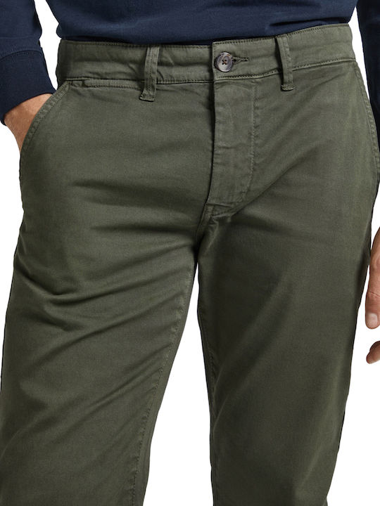 Sloane Men's Elastic Jeans Pants with Regular Fit Green