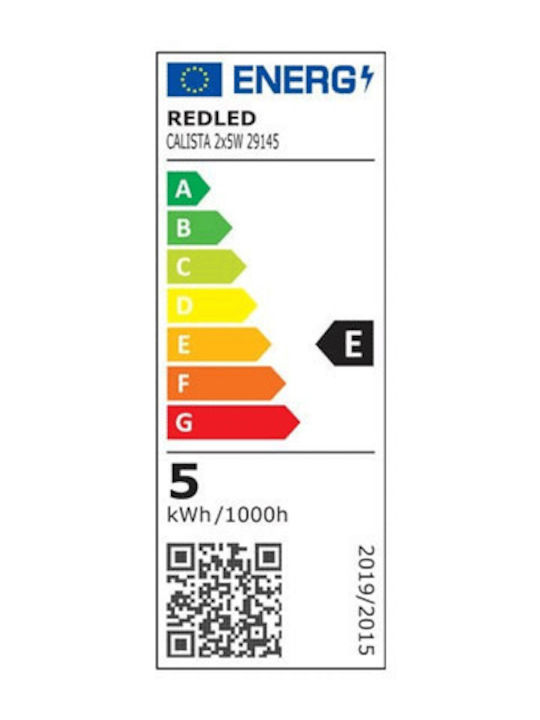 Redled Redled Wandmontierte Außenbeleuchtung LED IP65 mit Einstellbarem Weißem Licht Doppelstrahl