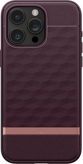 Caseology Parallax Mag Umschlag Rückseite Silikon Burgundisch (iPhone 15 Pro Max)