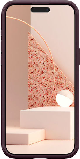 Caseology Parallax Mag Umschlag Rückseite Silikon Burgundisch (iPhone 15 Pro Max)