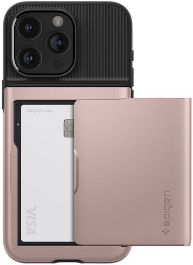 Spigen Slim Armor Cs Back Cover Σιλικόνης / Πλαστικό 2mm Ροζ Χρυσό (iPhone 15 Pro Max)
