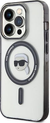 Karl Lagerfeld Plastic Back Cover Transparent (iPhone 15 Pro)