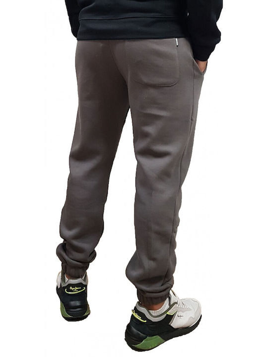 Rebase Men's Sweatpants with Rubber Gray 232.