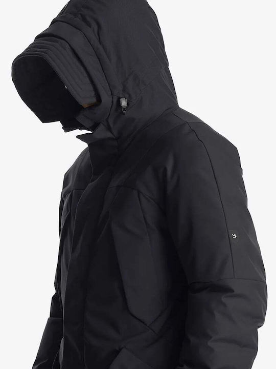 Krakatau Herren Winter Jacke Lässig Schwarz