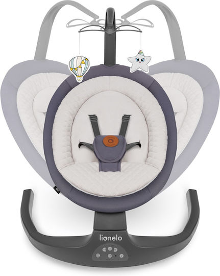 Lionelo Electric Relax pentru Bebeluși Ralf cu Muzică Gri pentru Copil până la 9kg