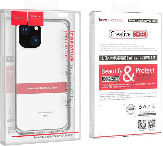 Hoco Light Back Cover Σιλικόνης Διάφανο (iPhone 15)