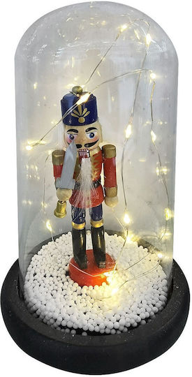 XMASfest Χριστουγεννιάτικος Καρυοθραύστης Ξύλινος με Φως (Μπαταρίας) Ύψους 20εκ. (Διάφορα Σχέδια/Χρώματα)