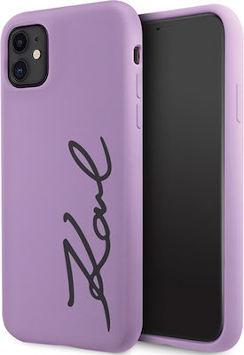 Karl Lagerfeld Coperta din spate Plastic / Silicon Violet (iPhone 11)