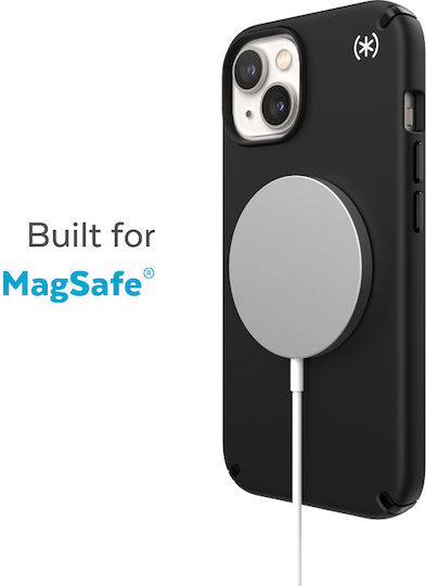 Speck Presidio2 Pro Magsafe Back Cover Σιλικόνης Black / Black / White (iPhone 14 Plus)