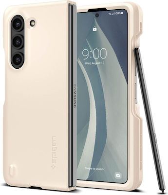 Spigen Thin Fit Pen Umschlag Rückseite Kunststoff / Silikon Beige (Galaxy Z Fold5)