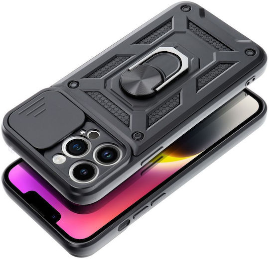 Bodycell Armor Slide Back Cover Plastic Durable Black (Galaxy A23)