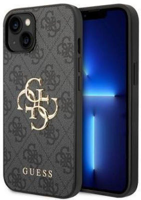 Guess Metal Logo Back Cover Πλαστικό Ροζ (iPhone 15 Plus)