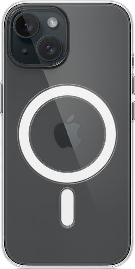 Apple Clear Case με MagSafe Back Cover Σιλικόνης Διάφανο (iPhone 15)
