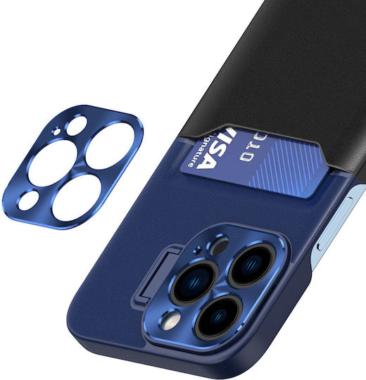 Leather Back Cover Plastic / Synthetic Leather / Leather Blue (Galaxy S23 Ultra)