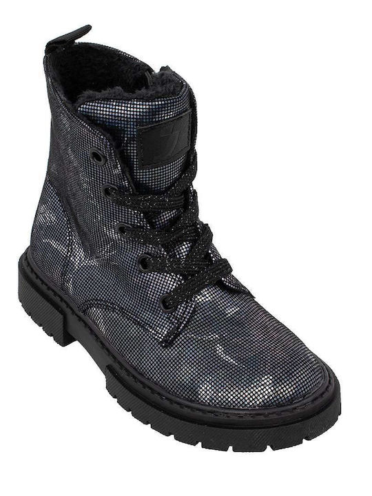 Anatomisch Kinderstiefel mit Reißverschluss Schwarz