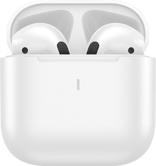 Hoco EW53 Lucky Earbud Bluetooth Handsfree Ακουστικά με Θήκη Φόρτισης Λευκά