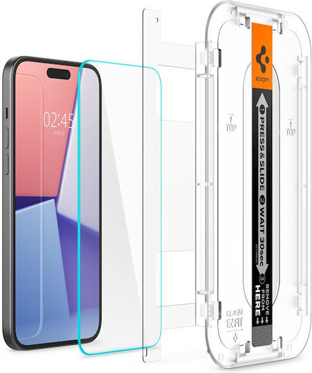 Spigen Glas.tr Ez Fit Apple iPhone 15 16 Transparent