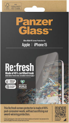 PanzerGlass Re:fresh Screen Protector (iPhone 15)