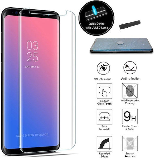 UV Flüssigkeit Gehärtetes Glas (Galaxy S9+)