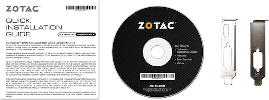 Zotac GeForce GT 710 2GB GDDR3 Κάρτα Γραφικών