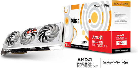 Sapphire Radeon RX 7800 XT 16GB GDDR6 Pure Видеокарта