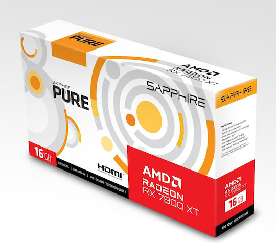 Sapphire Radeon RX 7800 XT 16GB GDDR6 Pure Видеокарта