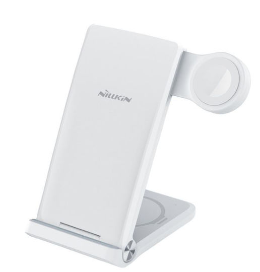 Nillkin Ασύρματος Φορτιστής (Qi Pad) 15W Λευκός (Powertrio 3in1 Wireless Charger)