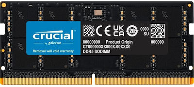 Crucial 16GB DDR5 RAM cu 2 module (2x8GB) și Viteză 5600 pentru Laptop