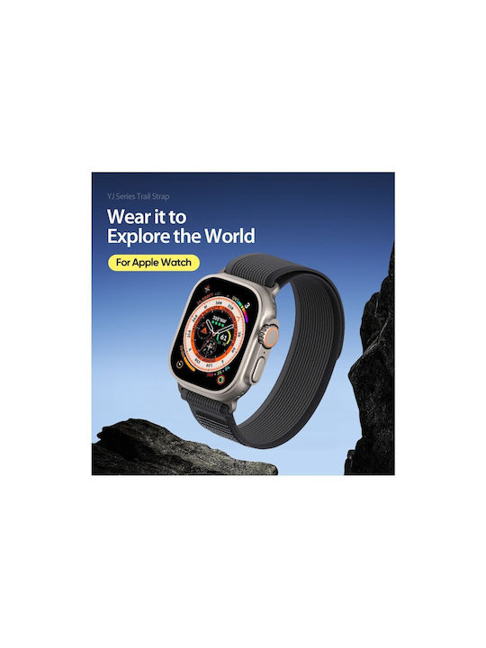 Dux Ducis Armband Stoff Yellow / Beige (Apple Watch 44/45/46mm/Ultra 49mm)