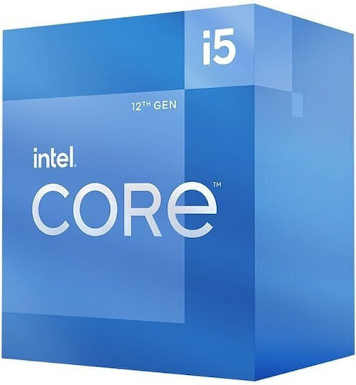 Intel Core i5-12400F 2.5GHz Επεξεργαστής 6 Πυρήνων για Socket 1700 Tray
