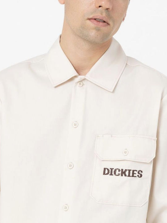 Dickies Cămașă Bărbătească Cu mânecă lungă Gri