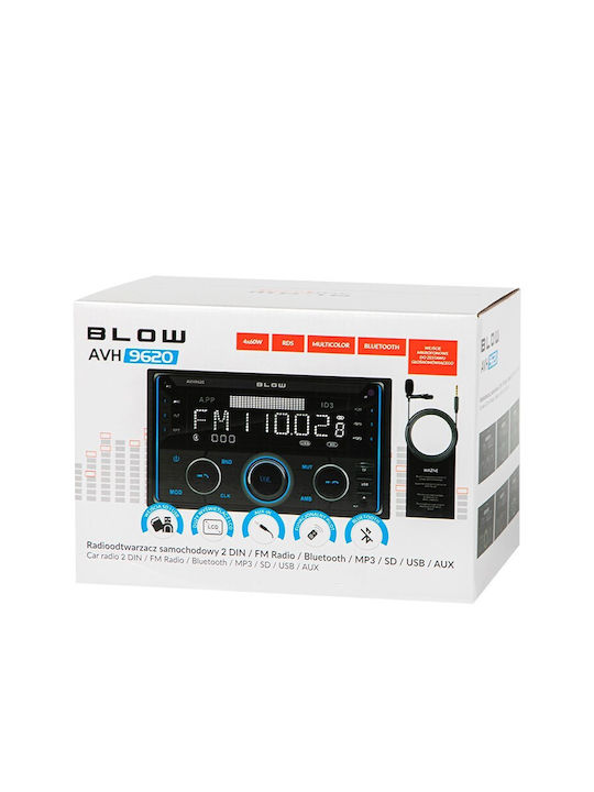 Blow Car Audio System 2DIN (Bluetooth/USB/AUX) with Touch Screen 2.8"