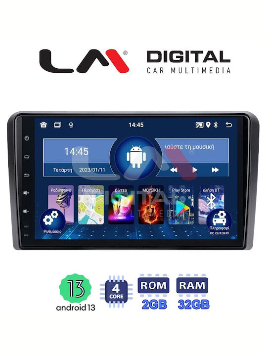 LM Digital Car Audio System for Audi A3 2003-2012 (Bluetooth/USB/WiFi/GPS/Apple-Carplay/Android-Auto) with Touch Screen 9" LM ZL4049 GPS