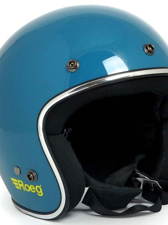 Roeg Jett Blue Gloss Κράνος Μηχανής Jet ECE 22.05