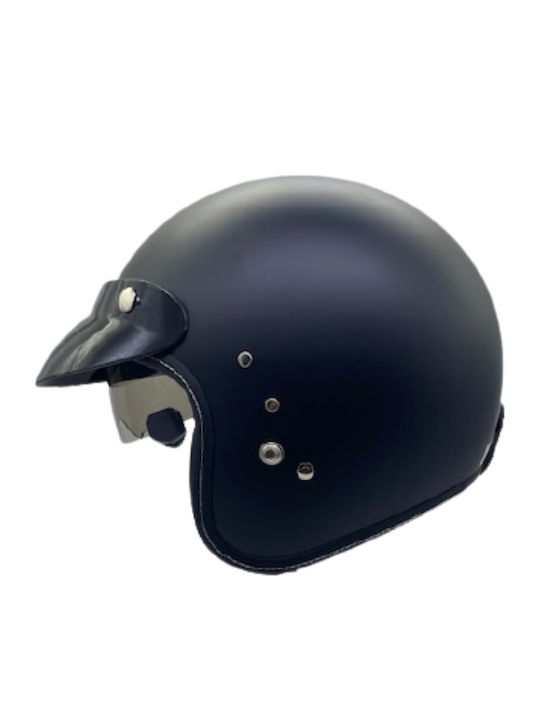 Zeus 380F Jet Helmet with Sun Visor 1050gr Μαύρο Ματ 28605479