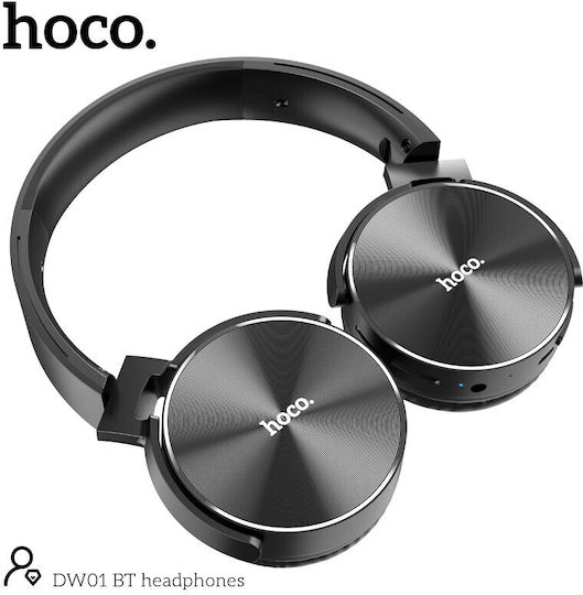 Hoco Dw01 Безжични Bluetooth On Ear Слушалки с Радио с 4 часа Работа Черни