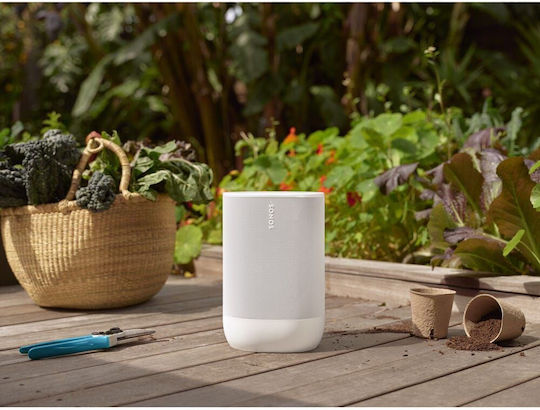 Sonos Move 2 Ηχείο Bluetooth με Διάρκεια Μπαταρίας έως 24 ώρες Λευκό
