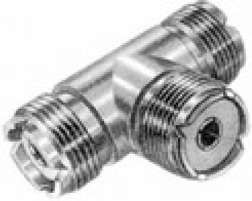 Ultimax UHF Female to UHF 2x Female Converter Silver 1 Piece
