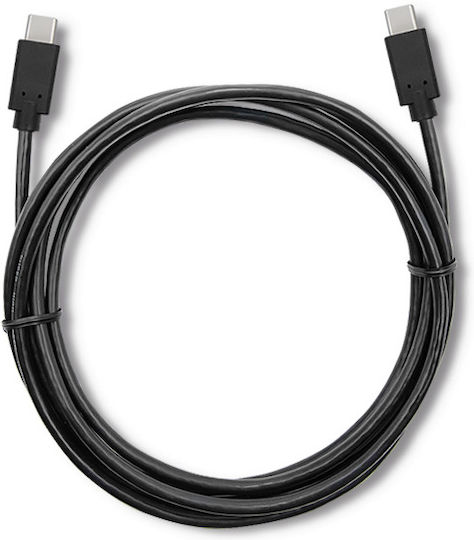 Qoltec USB 3.1 Cable USB-C male - USB-C Μαύρο 1.4m 52350