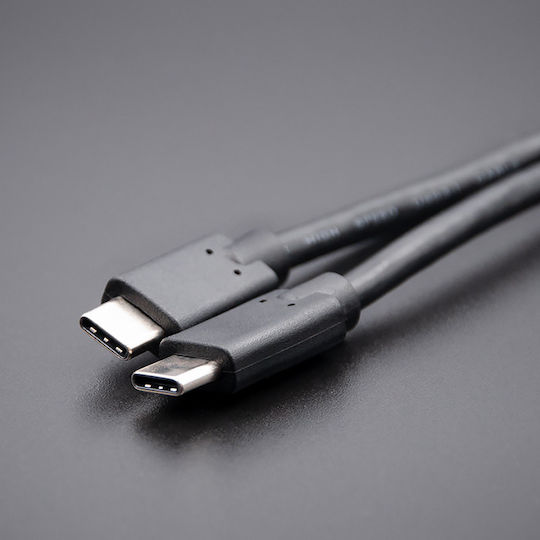 Qoltec USB 3.1 Cable USB-C male - USB-C Μαύρο 2.5m 52352