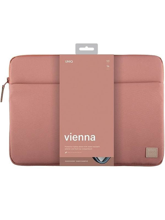 Uniq Αδιάβροχη Θήκη για Laptop 14" σε Πορτοκαλί χρώμα UNIQ-VIENNA(14)-PEAPINK